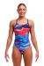Funkita Ladies Wave Craze Diamond Back One Piece Swimsuit - Multi