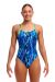 Funkita Ladies Wing Streak Diamond Back One Piece Swimsuit - Blue