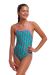 Funkita Girls Zip Zap Strapped In One Piece Swimsuit - Green/Pink