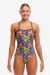 Funkita Ladies Colour Funk Strapped In One Piece Swimsuit - Multi