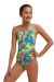 Funkita Girls Blocked Dotty Tie Me Tight One Piece Swimsuit - Multi