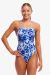 Funkita Ladies Blossom Blue Tie Me Tight One Piece Swimsuit - Multi