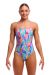 Funkita Ladies Tickle Pink Tie Me Tight One Piece Swimsuit - Multi