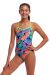 Funkita Girls Leaving Today Twisted One Piece Swimsuit - Multi