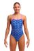 Funkita Ladies Blue Viper Twisted One Piece Swimsuit - Blue/Multi
