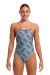 Funkita Ladies Flip Flop Twisted One Piece Swimsuit - Multi