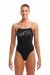 Funkita Ladies Speckled Single Strength One Piece Swimsuit - Black