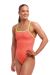Funkita Ladies Swim School Single Strength One Piece Swimsuit - Pink/Yellow