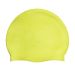 AK Adult Long Hair Silicone Suede Swimming Cap - Yellow