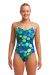 Funkita Ladies Blue Bottle Diamond Back One Piece Swimsuit
