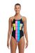 Funkita Ladies Building Blocks Diamond Back One Piece Swimsuit - Black