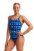 Funkita Ladies Gee A Geo Diamond Back One Piece Swimsuit - Blue