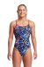 Funkita Ladies Spin Doctor Diamond Back One Piece Swimsuit - Black