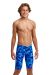 Funky Trunks Boys Leaf Laser Training Jammer - Blue