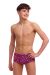 Funky Trunks Boys Walk Together Sidewinder Trunks - Pink/Multi
