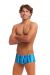 Funky Trunks Mens Lane Lines Sidewinder Trunk - Blue