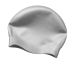 AK Adult Wrinkle Free Silicone Swimming Cap - Silver