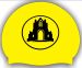 Guisborough Yellow 3pk Club Logo Only Swimming Cap - Yellow/Black