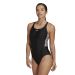 Adidas Womens Mid 3-Stripes Swimsuit - Black