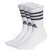 Adidas 3-Stripes Cushioned Crew Socks 3 Pairs - White