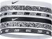 Nike Headbands 6 Pack Printed - White/White/White
