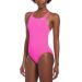 Nike Womens Hydrastrong Solid Fastback One Piece Swimsuit - Fire Pink
