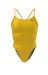 Nike Womens Hydrastrong Solid Cut-Out One Piece Swimsuit - Yellow