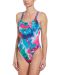 Nike Womens Spider Back One Piece Swimsuit - Purple