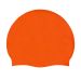 AK Adult Long Hair Silicone Suede Swimming Cap - Orange