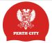 Perth 3pk Club Logo Only Swimming Cap - Red/White