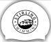 Stirling White Club Logo Only Swimming Cap - White/Black