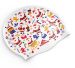 Swimzi Christmas Santa Swim Cap - White