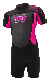 TWF Kids Turbo 2.5mm Shortie Wetsuit - Black/Pink