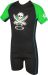 TWF Kids Pirate 2mm Summer Shortie Wetsuit - Black/Green