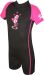 TWF Kids Seahorse 2mm Summer Shortie Wetsuit - Black/Pink