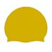 AK Adult Silicone Suede Swimming Cap - Yellow