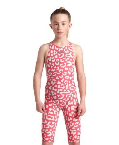 Arena Girls Powerskin ST Next Limited Edition Kneesuit - Leopard Geranium
