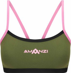 Amanzi Womens Desert Blush Bikini Top - Green/Pink
