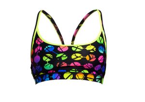 Funkita Ladies Broken Circle Sports Top - Black/Multi