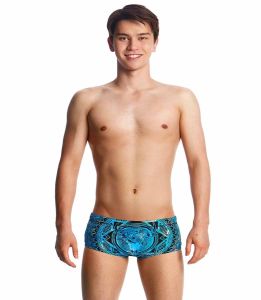 Funky Trunks Boys Holy Cow Classic Trunks - Blue/Black