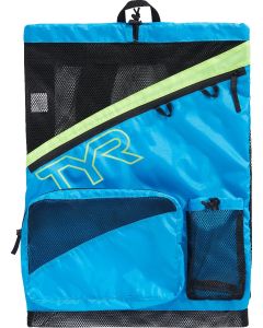TYR Elite Mesh Backpack - Blue/Yellow