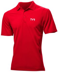 TYR Mens Cotton Polo - Red