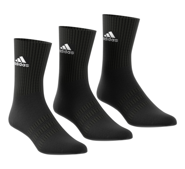 Adidas Cushioned Crew Socks 3 Pairs (dz9357) in Black