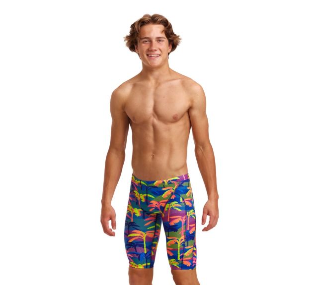 Funky Trunks Boys Palm A Lot Training Jammers | Boys Swim Jammers