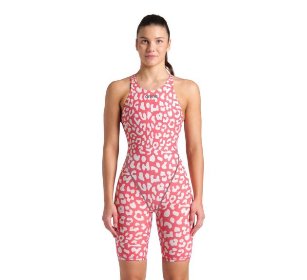 Arena Womens Powerskin ST Next Ltd Edition Kneesuit - Leopard Geranium