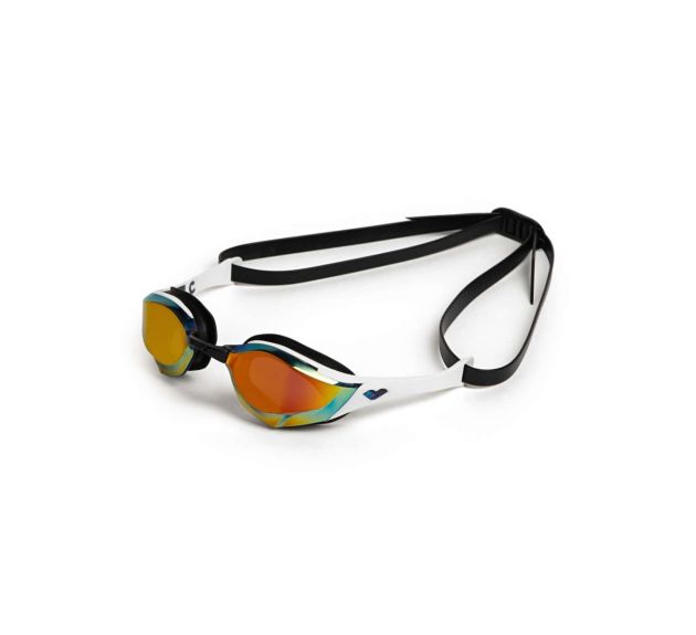 Arena Cobra Edge Swipe Mirror Racing Goggles Gold White Black Swimming Goggles Free Returns