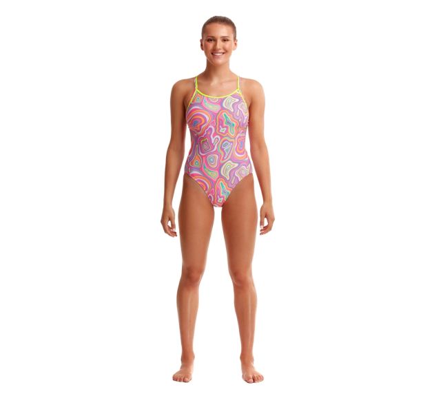 Funkita Womens Sugar Highs Diamond Back One Piece Multi