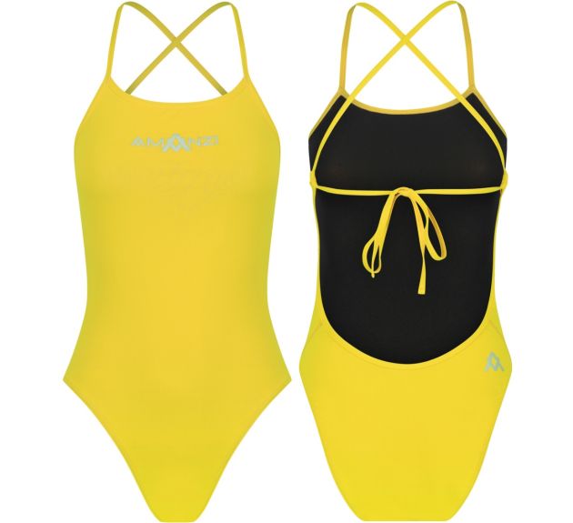 Yellow swimming costumes hotsell
