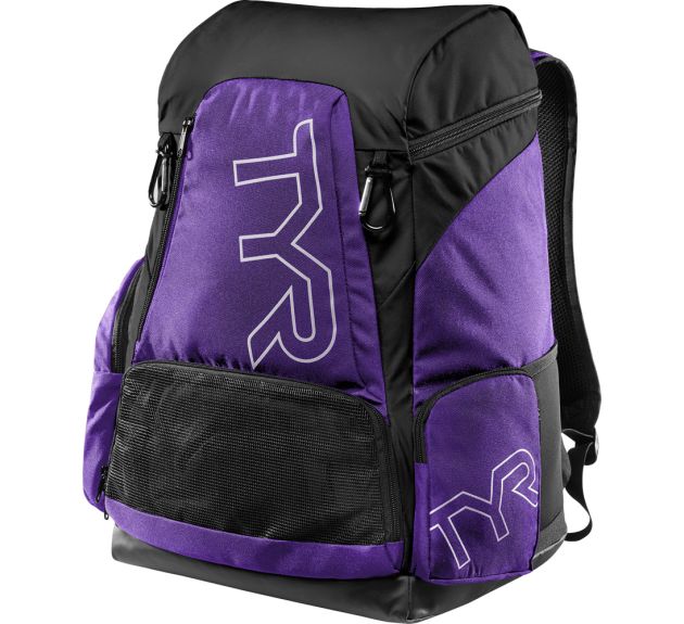 TYR Alliance 45L Backpack Purple Backpacks Swim Bags
