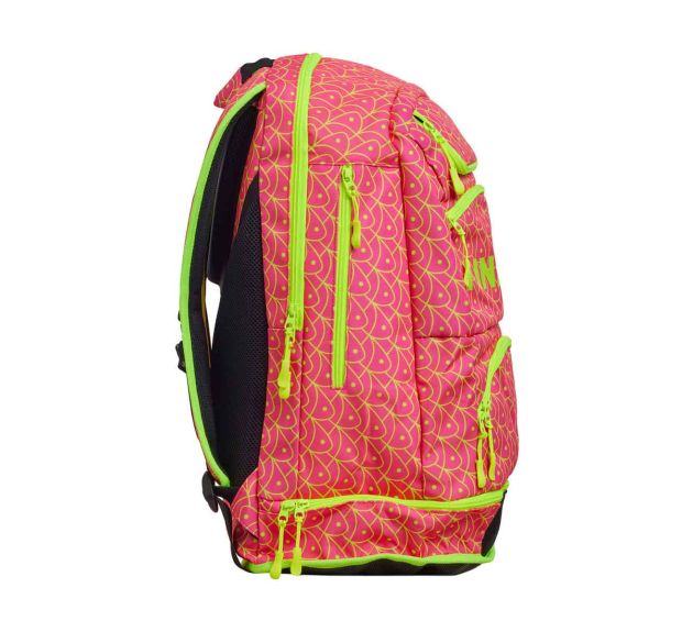 Funkita Swim School Elite Squad Backpack Pink Yellow Backpacks Swim Bags